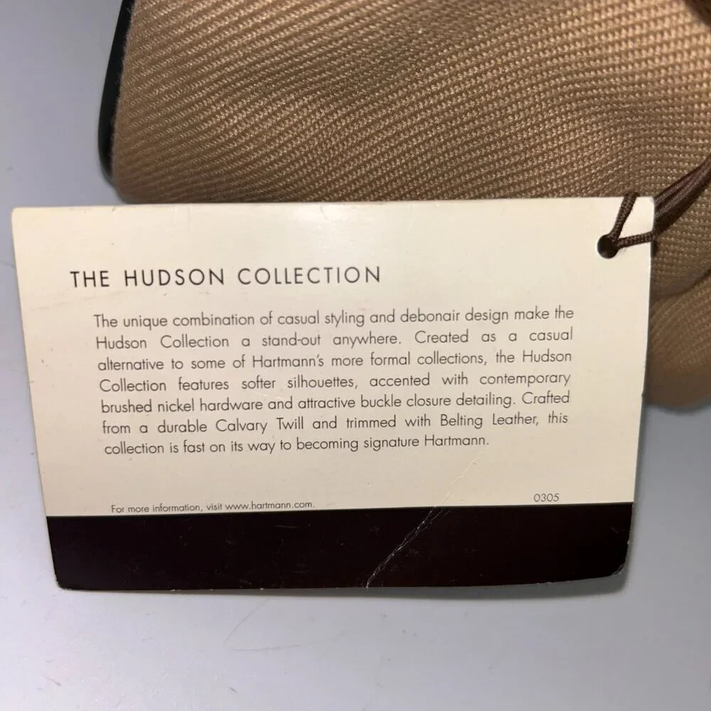 Hartmann Hudson Belting Leather and Nylon Carry-on Bag Travel Tote 16